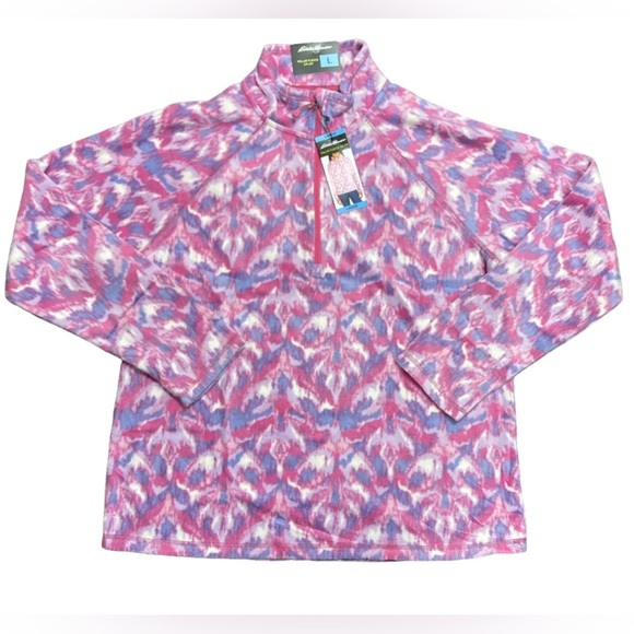 Eddie Bauer Tops - Eddie Bauer women  quarter 1/4 zip polar fleece full sleeve size XS brand new